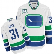Eddie Lack Vancouver Canucks Reebok Youth Authentic Third 40TH Jersey - White