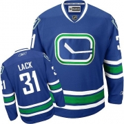 Eddie Lack Vancouver Canucks Reebok Youth Authentic New Third Jersey - Royal Blue