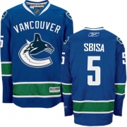 Luca Sbisa Vancouver Canucks Reebok Men's Authentic Home Jersey - Navy Blue