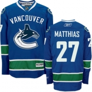 Shawn Matthias Vancouver Canucks Reebok Men's Authentic Home Jersey - Navy Blue