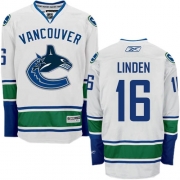 Trevor Linden Vancouver Canucks Reebok Youth Authentic Away Jersey - White