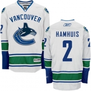Dan Hamhuis Vancouver Canucks Reebok Men's Authentic Away Jersey - White