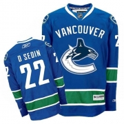 Daniel Sedin Vancouver Canucks Reebok Youth Authentic Home Jersey - Navy Blue