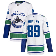 Alexander Mogilny Vancouver Canucks Adidas Men's Authentic zied Away Jersey - White