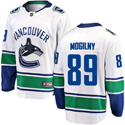 Alexander Mogilny Vancouver Canucks Fanatics Branded Men's Breakaway Away Jersey - White