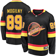 Alexander Mogilny Vancouver Canucks Fanatics Branded Men's Premier Breakaway 2019/20 Flying Skate Jersey - Black