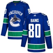 Arshdeep Bains Vancouver Canucks Adidas Men's Authentic Home Jersey - Blue