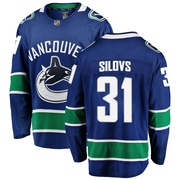 Arturs Silovs Vancouver Canucks Fanatics Branded Men's Breakaway Home Jersey - Blue