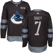 Carson Soucy Vancouver Canucks Men's Authentic 1917-2017 100th Anniversary Jersey - Black