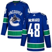 Cole McWard Vancouver Canucks Adidas Men's Authentic Home Jersey - Blue