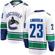 Elias Lindholm Vancouver Canucks Fanatics Branded Youth Breakaway Away Jersey - White