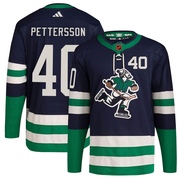 Elias Pettersson Vancouver Canucks Adidas Youth Authentic Reverse Retro 2.0 Jersey - Navy