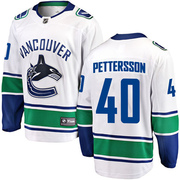 Elias Pettersson Vancouver Canucks Fanatics Branded Youth Breakaway Away Jersey - White