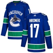 Filip Hronek Vancouver Canucks Adidas Youth Authentic Home Jersey - Blue