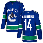 Geoff Courtnall Vancouver Canucks Adidas Men's Authentic Home Jersey - Blue