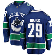 Gino Odjick Vancouver Canucks Fanatics Branded Youth Breakaway Home Jersey - Blue