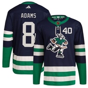Greg Adams Vancouver Canucks Adidas Youth Authentic Reverse Retro 2.0 Jersey - Navy