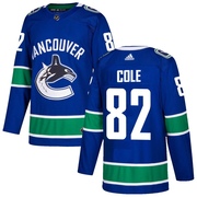 Ian Cole Vancouver Canucks Adidas Men's Authentic Home Jersey - Blue