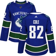 Ian Cole Vancouver Canucks Adidas Women's Authentic Home Jersey - Blue