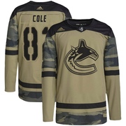 Ian Cole Vancouver Canucks Adidas Youth Authentic Military Appreciation Practice Jersey - Camo