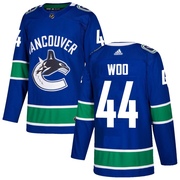 Jett Woo Vancouver Canucks Adidas Men's Authentic Home Jersey - Blue