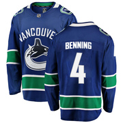 Jim Benning Vancouver Canucks Fanatics Branded Men's Breakaway Home Jersey - Blue