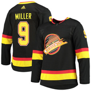 J.T. Miller Vancouver Canucks Adidas Youth Authentic Alternate Primegreen Pro Jersey - Black