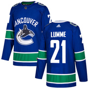 Jyrki Lumme Vancouver Canucks Adidas Youth Authentic Home Jersey - Blue
