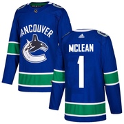 Kirk Mclean Vancouver Canucks Adidas Men's Authentic Home Jersey - Blue