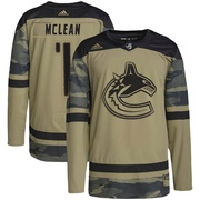Kirk Mclean Vancouver Canucks Adidas Youth Authentic Military Appreciation Practice Jersey - Camo