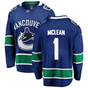 Kirk Mclean Vancouver Canucks Fanatics Branded Men's Breakaway Home Jersey - Blue