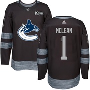 Kirk Mclean Vancouver Canucks Men's Authentic 1917-2017 100th Anniversary Jersey - Black
