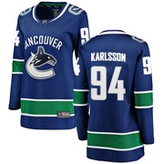 Linus Karlsson Vancouver Canucks Fanatics Branded Women's Breakaway Home Jersey - Blue