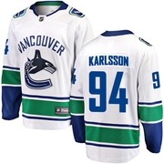 Linus Karlsson Vancouver Canucks Fanatics Branded Youth Breakaway Away Jersey - White