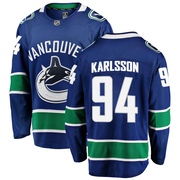 Linus Karlsson Vancouver Canucks Fanatics Branded Youth Breakaway Home Jersey - Blue