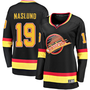 Markus Naslund Vancouver Canucks Fanatics Branded Women's Premier Breakaway 2019/20 Flying Skate Jersey - Black