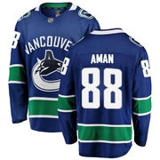 Nils Aman Vancouver Canucks Fanatics Branded Youth Breakaway Home Jersey - Blue
