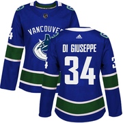 Phillip Di Giuseppe Vancouver Canucks Adidas Women's Authentic Home Jersey - Blue
