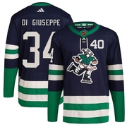 Phillip Di Giuseppe Vancouver Canucks Adidas Youth Authentic Reverse Retro 2.0 Jersey - Navy