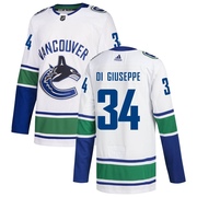 Phillip Di Giuseppe Vancouver Canucks Adidas Youth Authentic zied Away Jersey - White