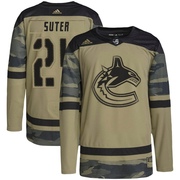 Pius Suter Vancouver Canucks Adidas Youth Authentic Military Appreciation Practice Jersey - Camo