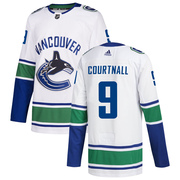 Russ Courtnall Vancouver Canucks Adidas Men's Authentic zied Away Jersey - White