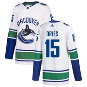 Sheldon Dries Vancouver Canucks Adidas Youth Authentic zied Away Jersey - White