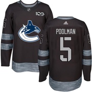 Tucker Poolman Vancouver Canucks Youth Authentic 1917-2017 100th Anniversary Jersey - Black