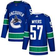 Tyler Myers Vancouver Canucks Adidas Men's Authentic Home Jersey - Blue